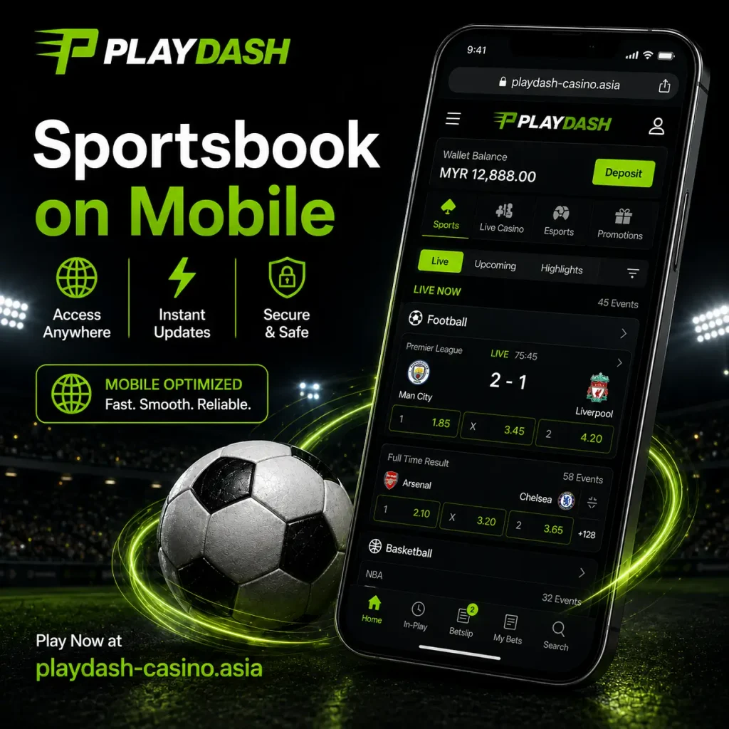 Playdash Sportbook mobile